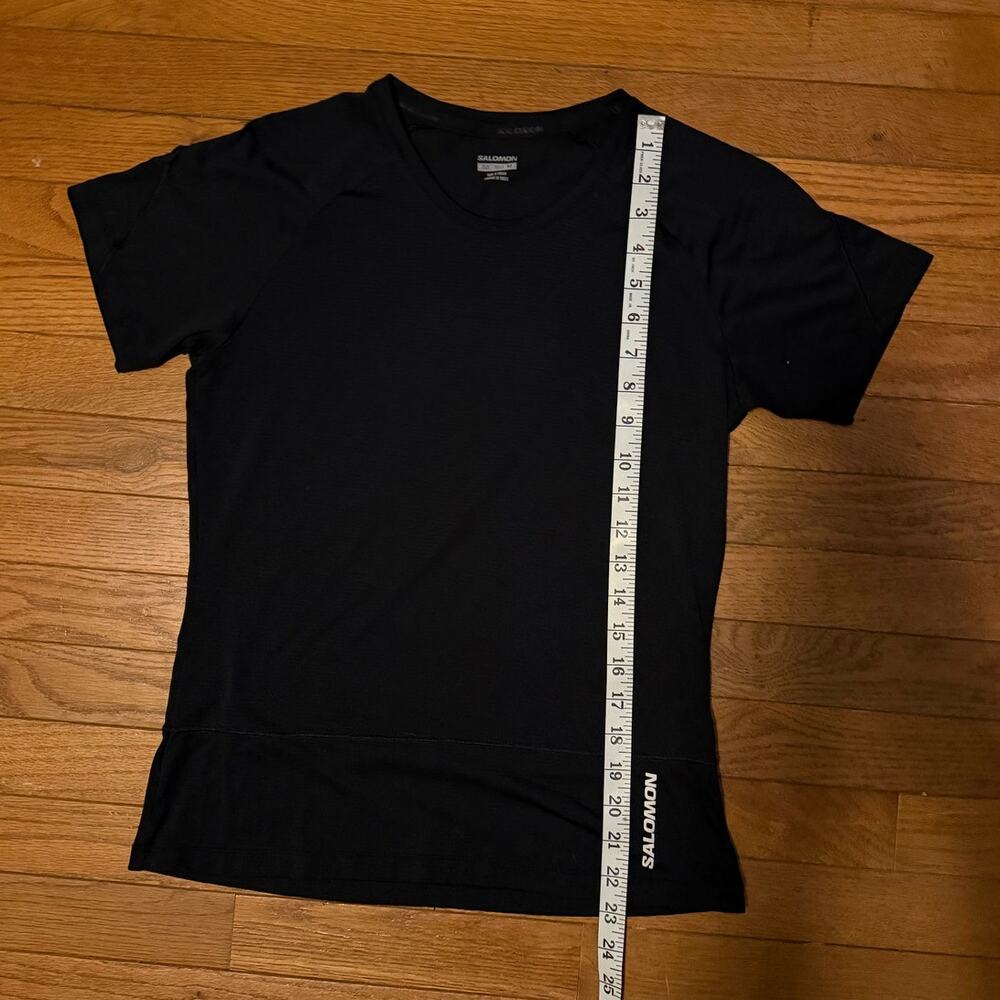 Saloman Womens Black Tee shirt Medium Short Sleeve - Picture 4 of 8
